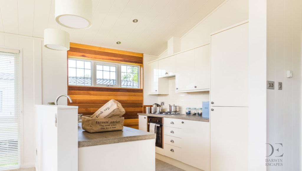 Interior shot of the kitchen in the Pathfinder Tuscany