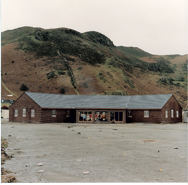 Construction photo of Aberconwy Resort & spa with Conwy mountain in the background