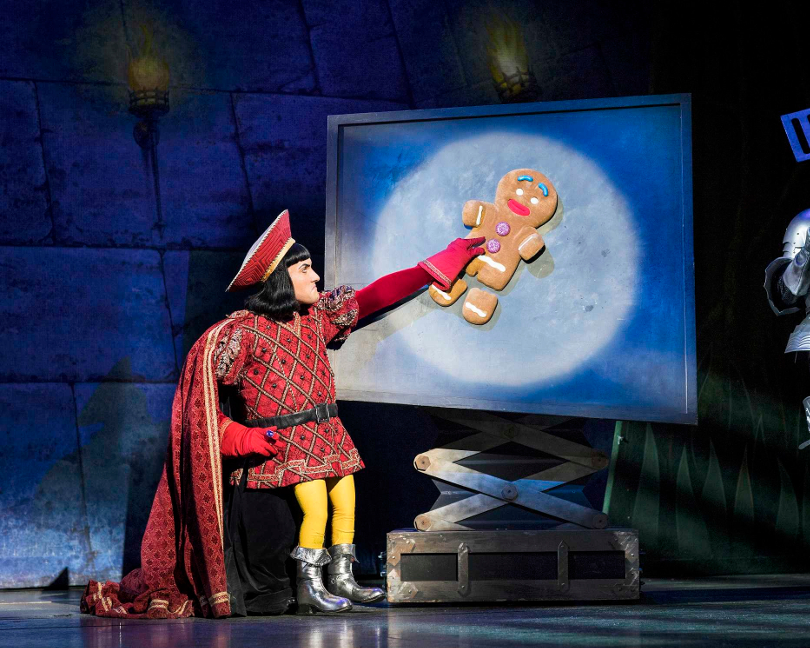 Photo of Lord Farquaad during a performance of Shrek the Musical