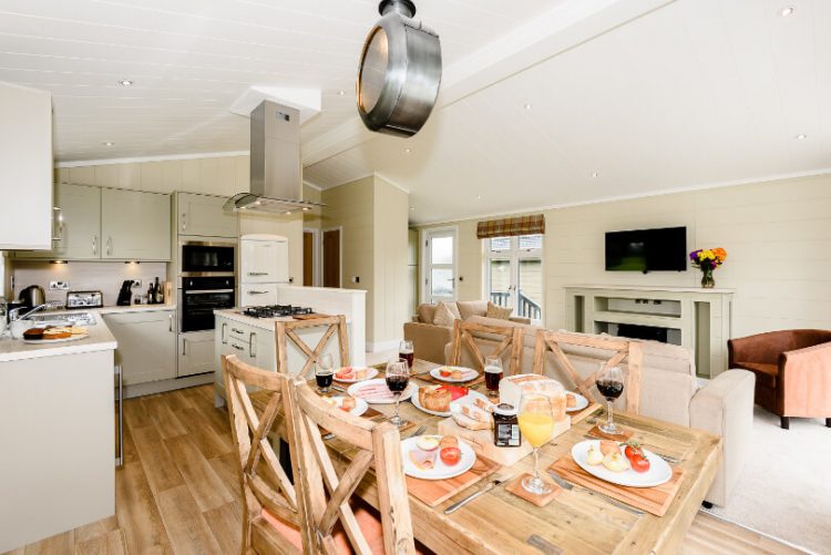 rustic wooden dining table