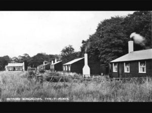 Old photos of houses at Talacre Beach