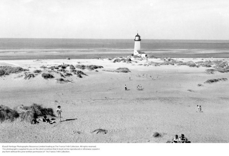 Old photo of Talacre Lighthouse