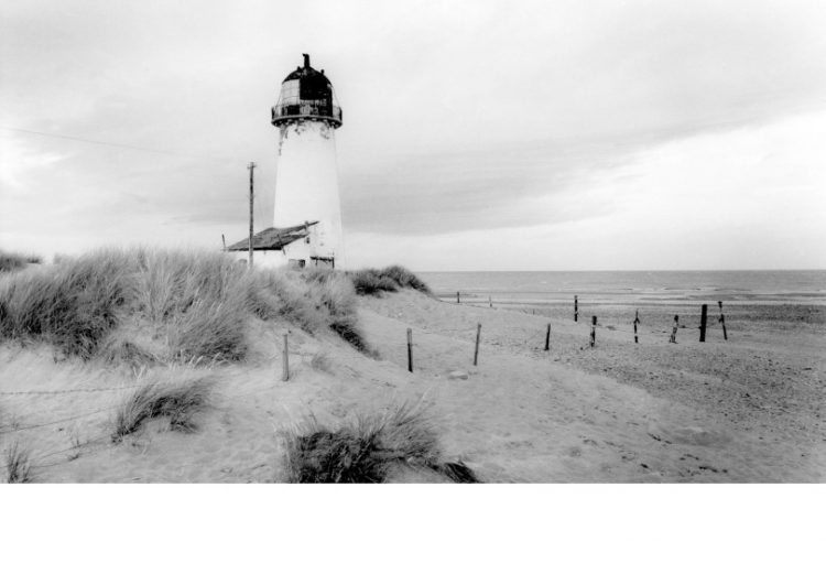 Old photo of Talacre lighthouse