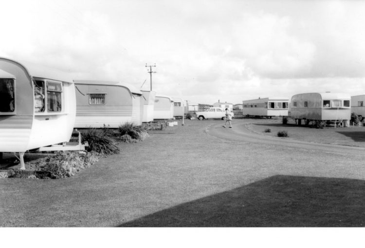 Photo of old caravans at Talacre Beach 