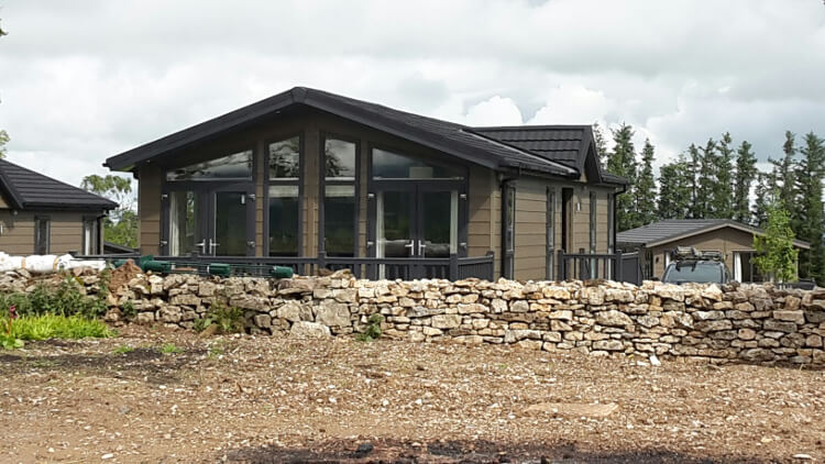 Photo of a lodge during Thanet Well's redevelopment