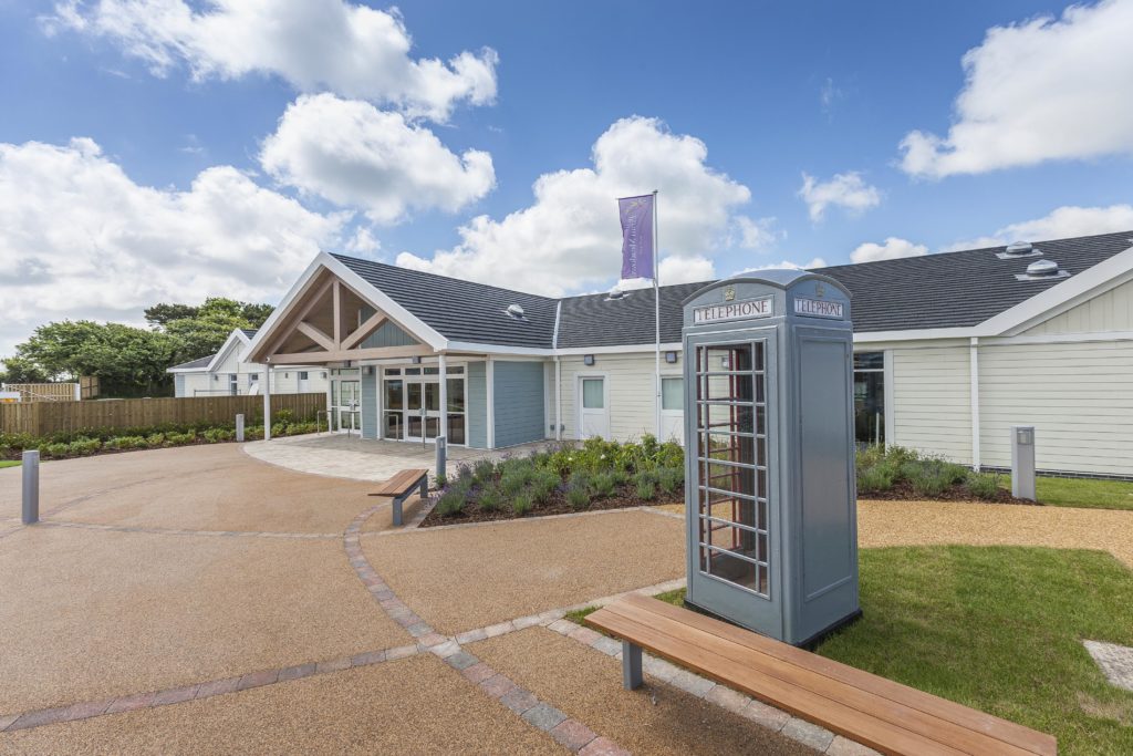 Exterior shot of the main building at Piran Meadows