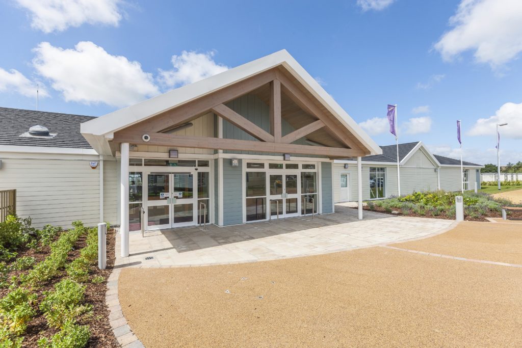 Exterior shot of the main building at Piran Meadows