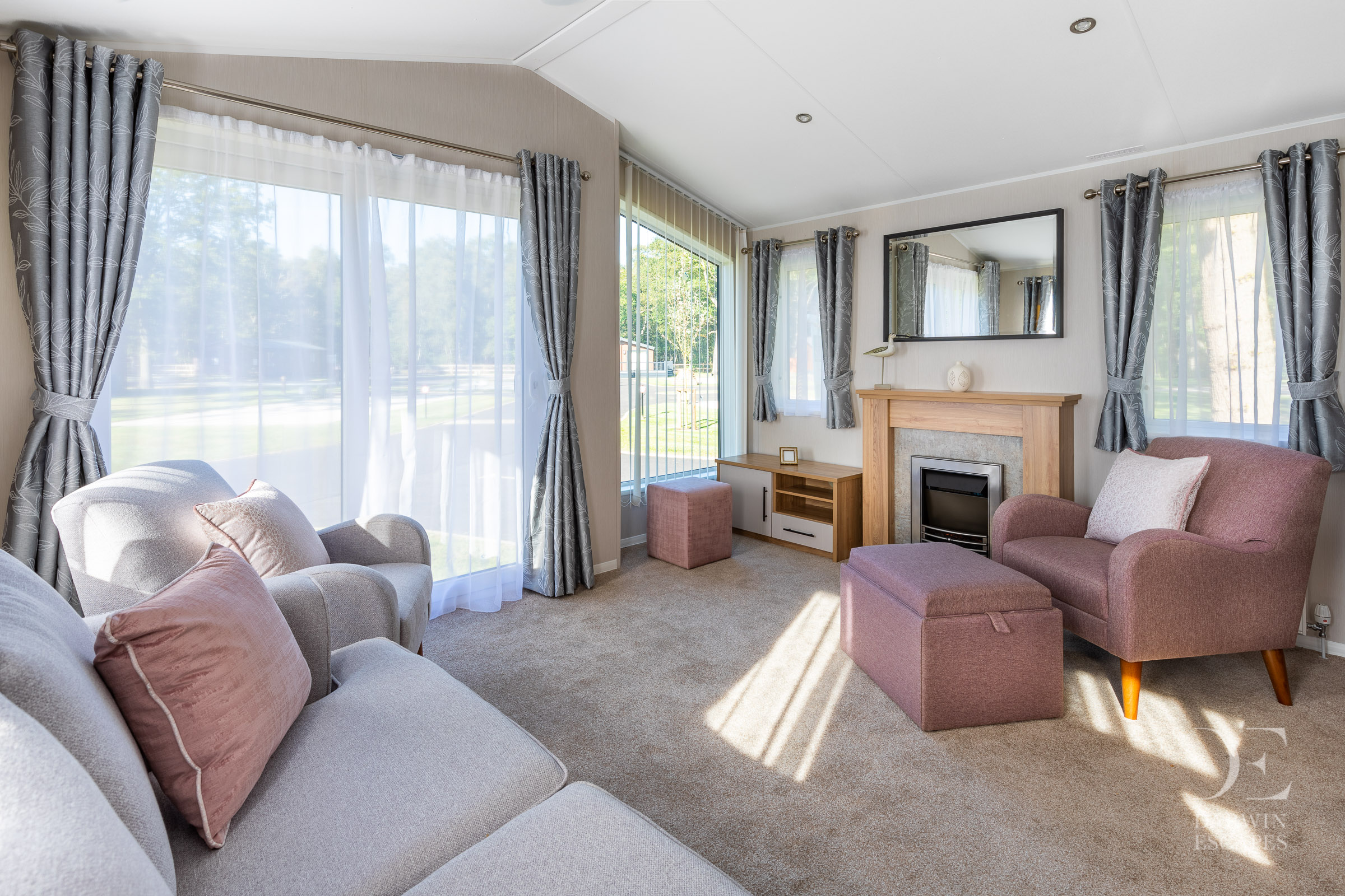 Interior shot of the lounge in the Willerby Waverly