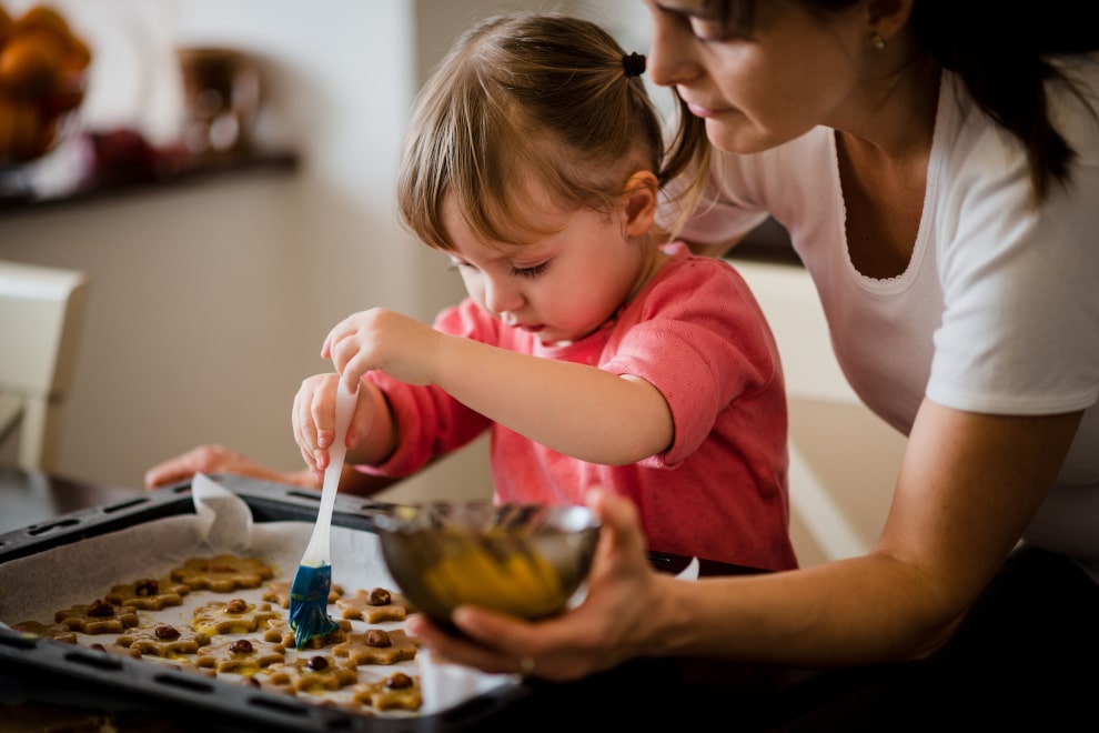 rainy day activities for your caravan holiday - bake some treats