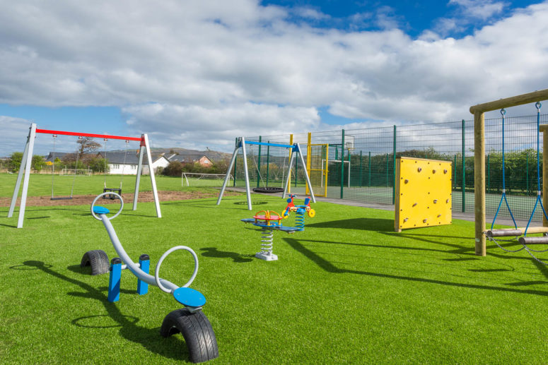 outdoor play ground for children in the sun