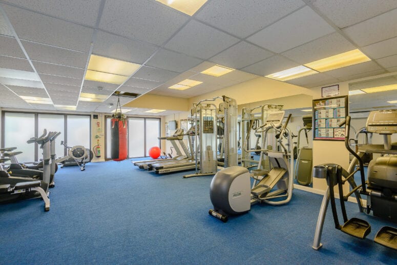 gym available when you buy a holiday home for sale in rhyl, north wales at new pines